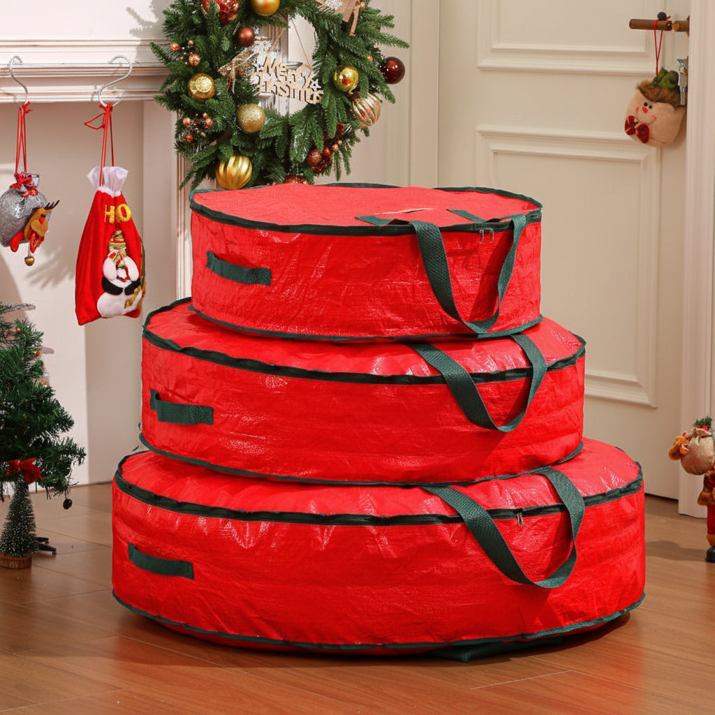Borsa in poliestere per ornamenti per la conservazione delle decorazioni di Natale
