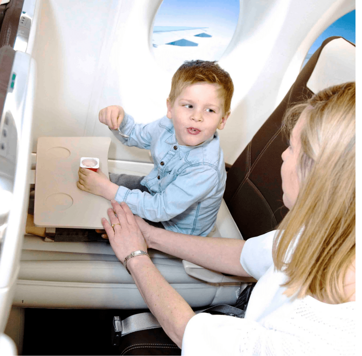 CloudNest Inflatable Toddler Airplane Seat Bed For Comfortable Travel