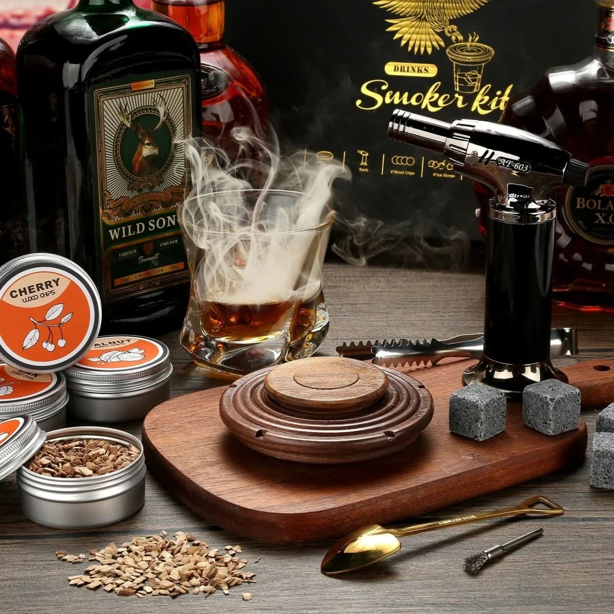 CinderCraft Cocktail Smoker Kit for Whiskey and Bourbon Lovers