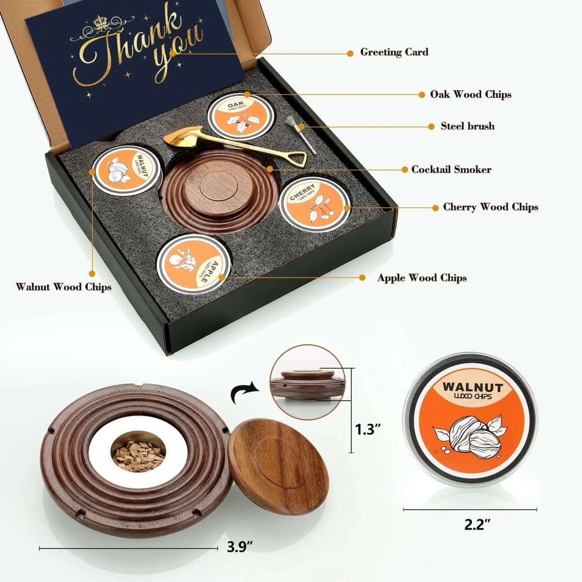 CinderCraft Cocktail Smoker Kit for Whiskey and Bourbon Lovers
