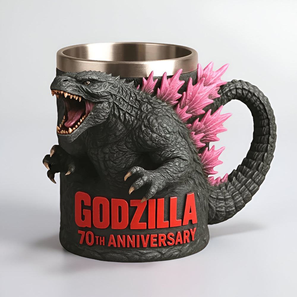 Monster Figure Ceramic Coffee Mug With 3D Sculpted Details