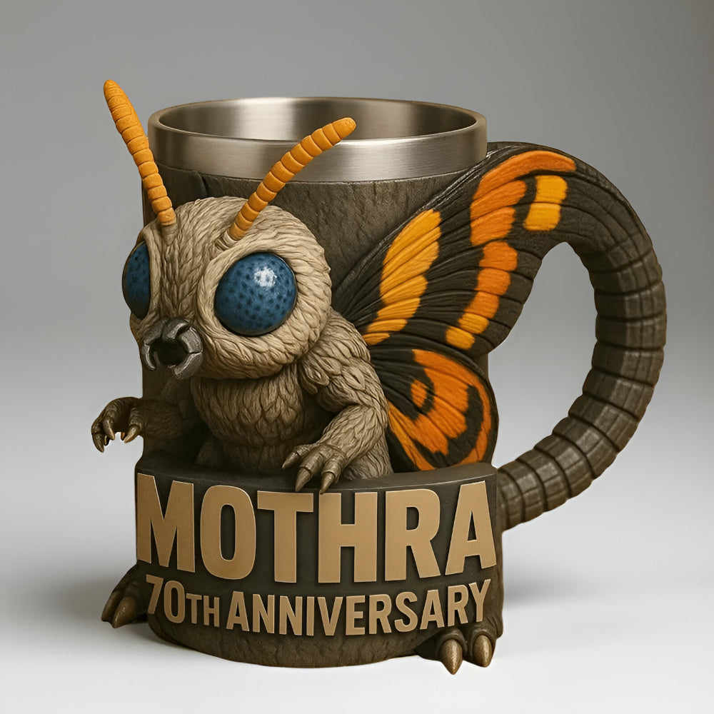 Monster Figure Ceramic Coffee Mug With 3D Sculpted Details