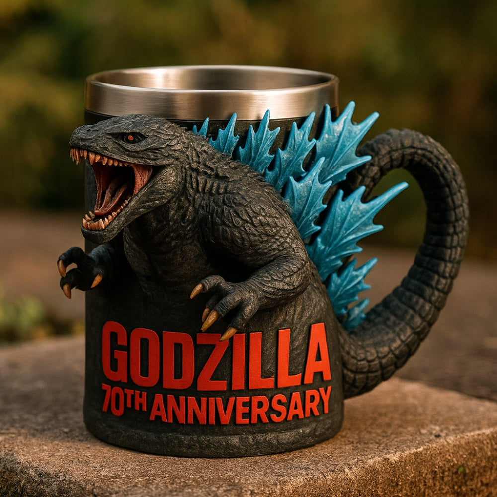 Monster Figure Ceramic Coffee Mug With 3D Sculpted Details