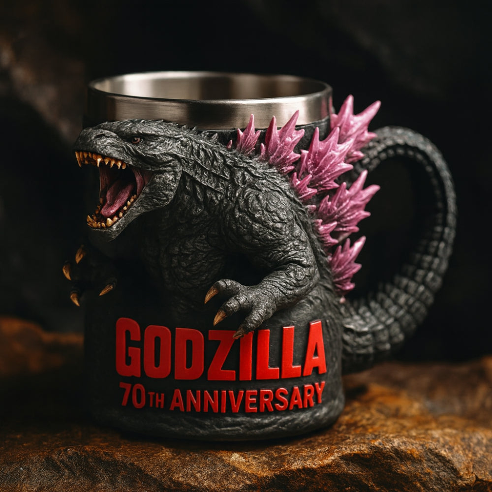 Monster Figure Ceramic Coffee Mug With 3D Sculpted Details