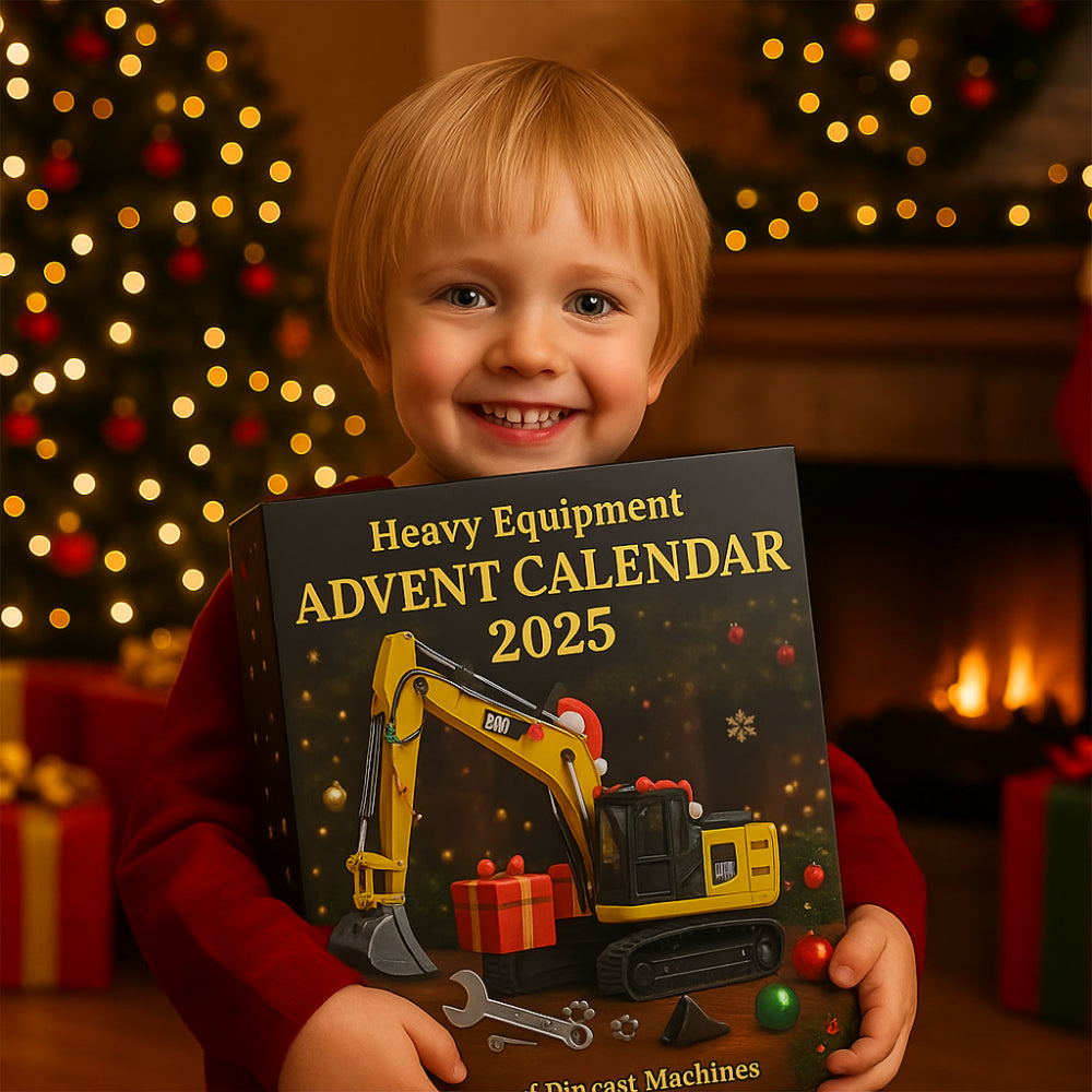 Adventní kalendář s 24 mini litými stavebními vozidly