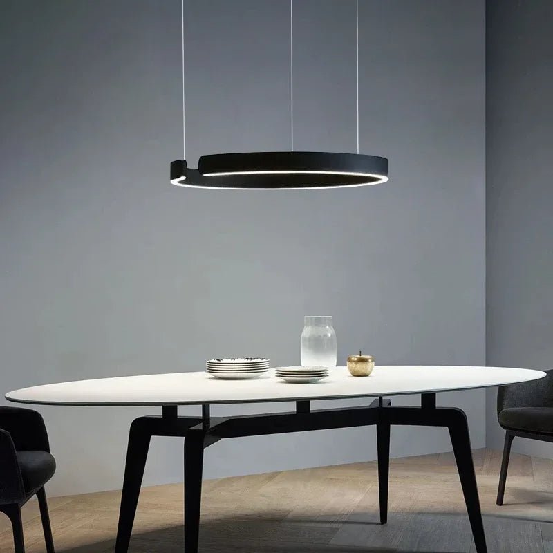 LED Pendant Light Fixture, Contemporary Circular, 24 Inch Diameter | Rosalyssa