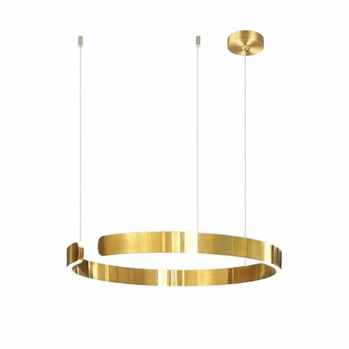 LED Pendant Light Fixture, Contemporary Circular, 24 Inch Diameter | Rosalyssa