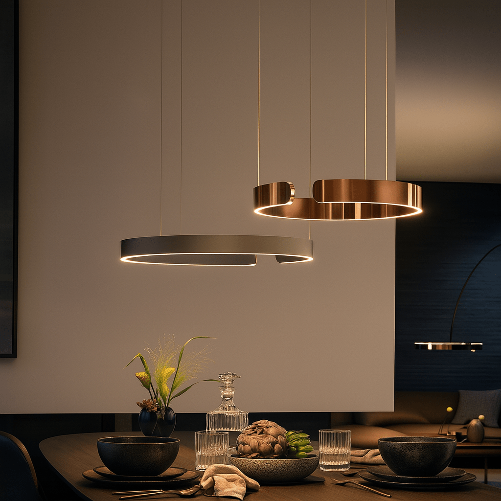 LED Pendant Light Fixture, Contemporary Circular, 24 Inch Diameter | Rosalyssa