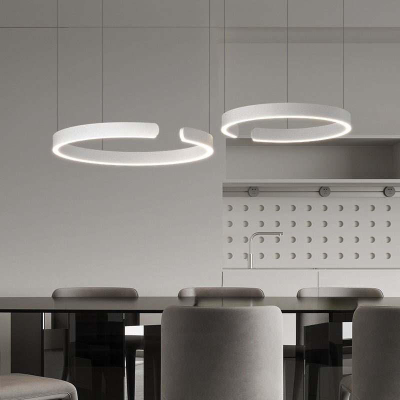 LED Pendant Light Fixture, Contemporary Circular, 24 Inch Diameter | Rosalyssa