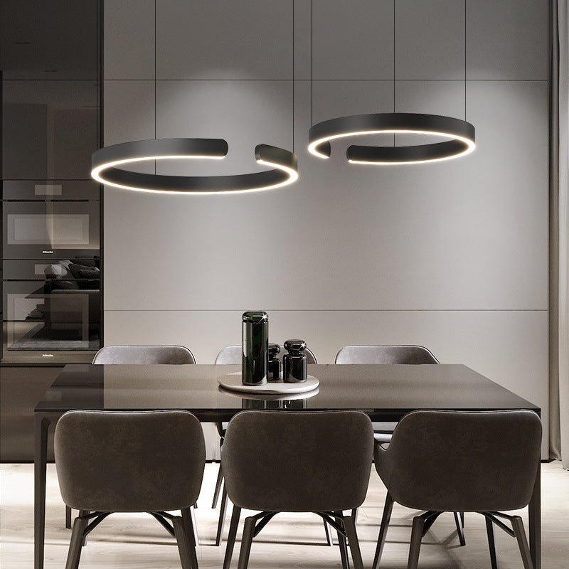 LED Pendant Light Fixture, Contemporary Circular, 24 Inch Diameter | Rosalyssa