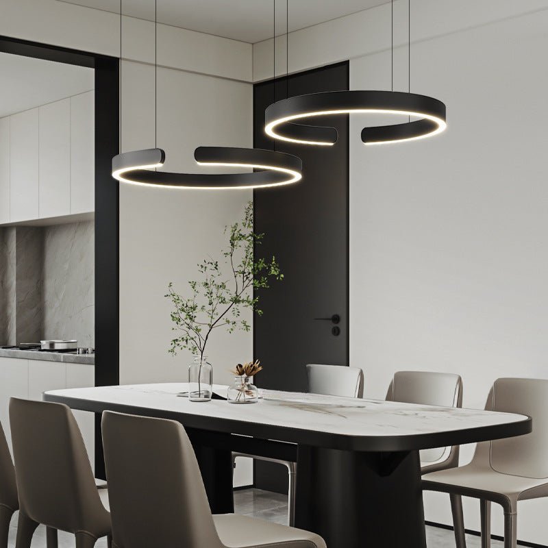 LED Pendant Light Fixture, Contemporary Circular, 24 Inch Diameter | Rosalyssa