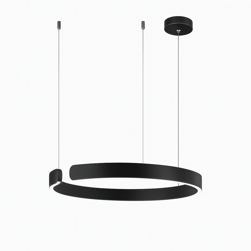 LED Pendant Light Fixture, Contemporary Circular, 24 Inch Diameter | Rosalyssa