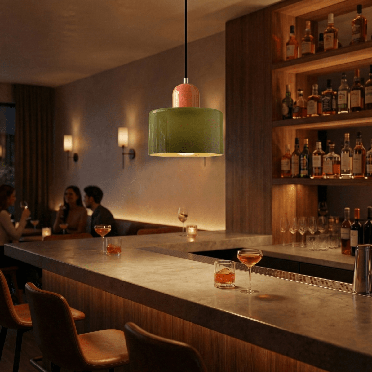 Contemporary Metal Pendant Ceiling Light Fixture, 12-Inch | Rosalyssa