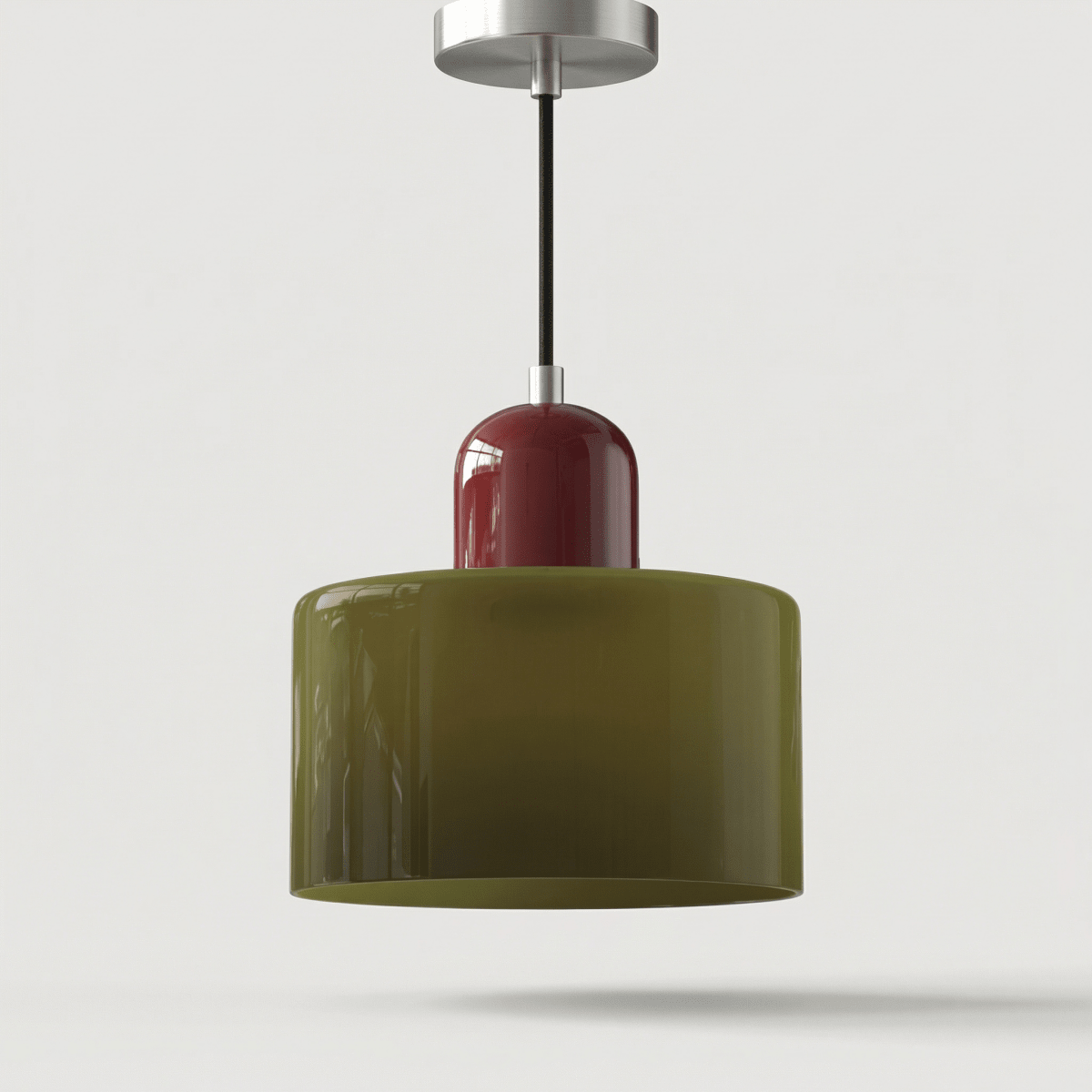 Contemporary Metal Pendant Ceiling Light Fixture, 12-Inch | Rosalyssa