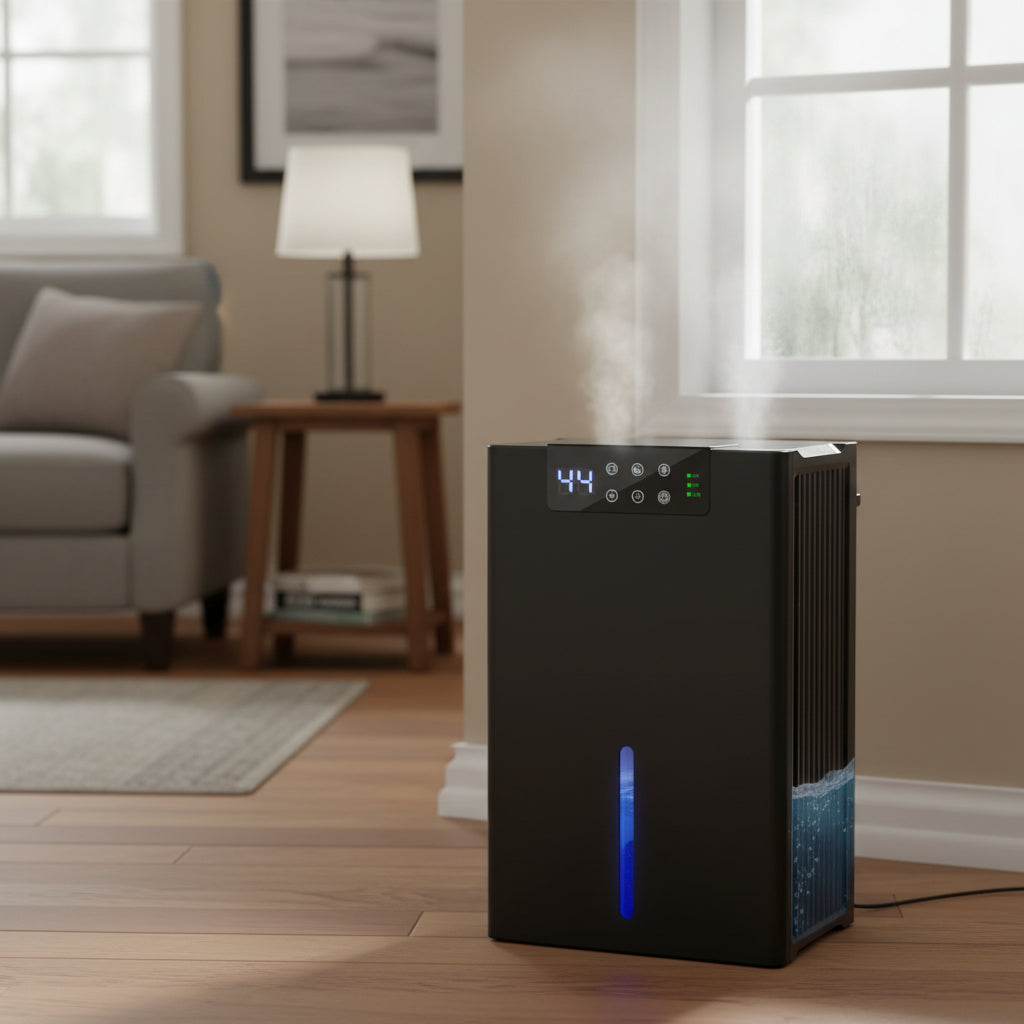 Déshumidificateur numérique compact et silencieux pour sous-sol, usage domestique