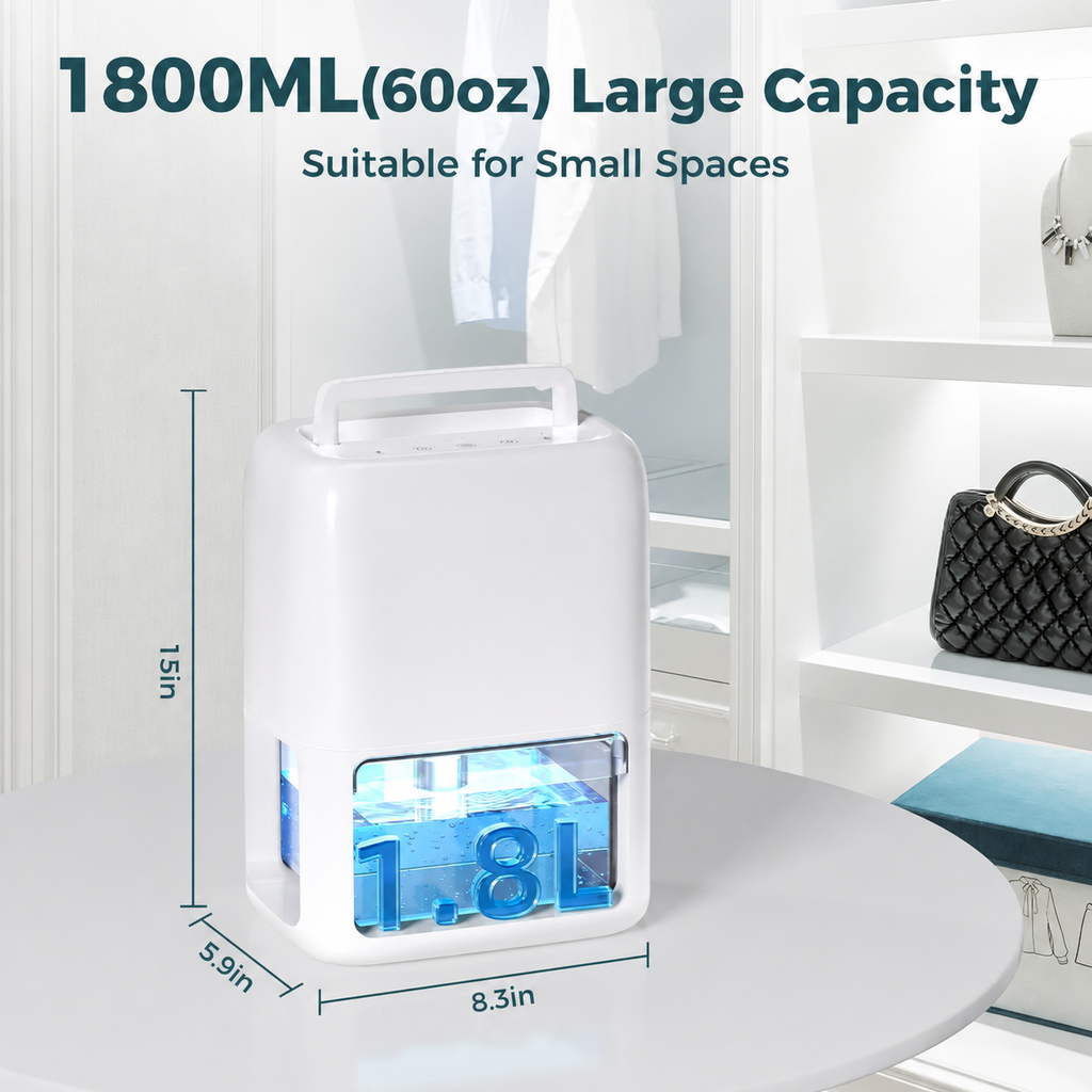 Compact Basement Dehumidifier For Quiet Portable Use
