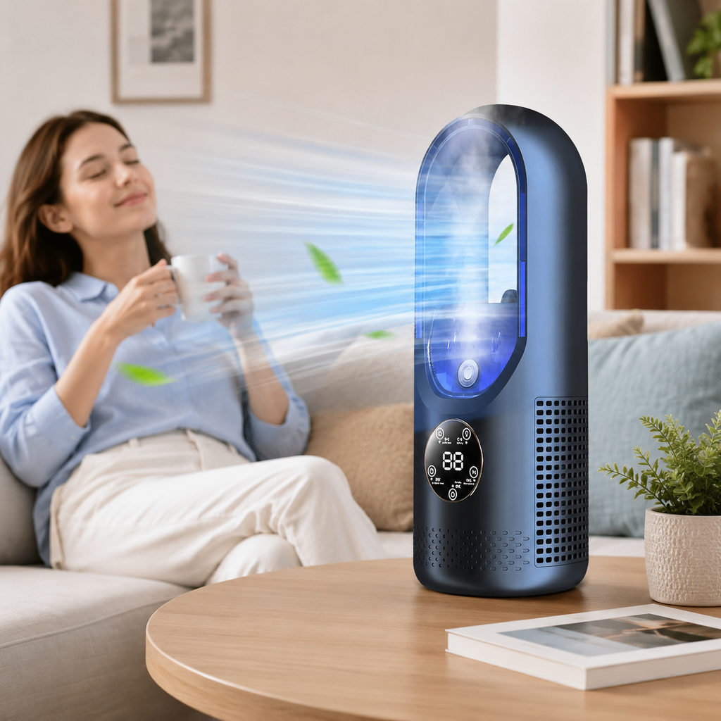 Energeticky úsporná mini přenosná klimatizace pro osobní chlazení