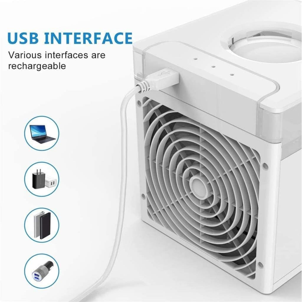 Compact Portable Desktop Air Conditioner With Humidifier For Personal Use