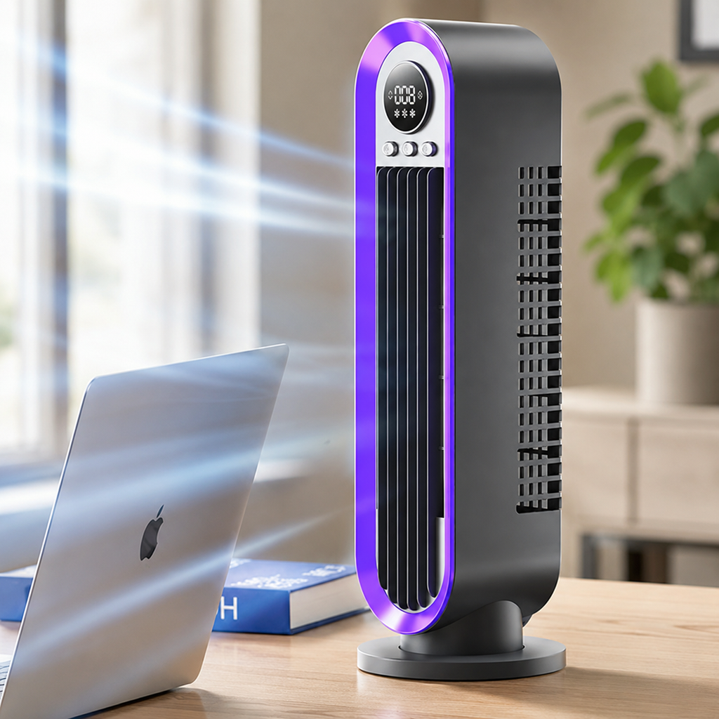 Tichý vysoký štíhlý věžový ventilátor s oscilací pro přenosné chlazení