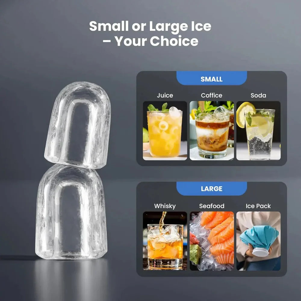 Compact Portable Ice Maker For Countertop Use At Home Or Office