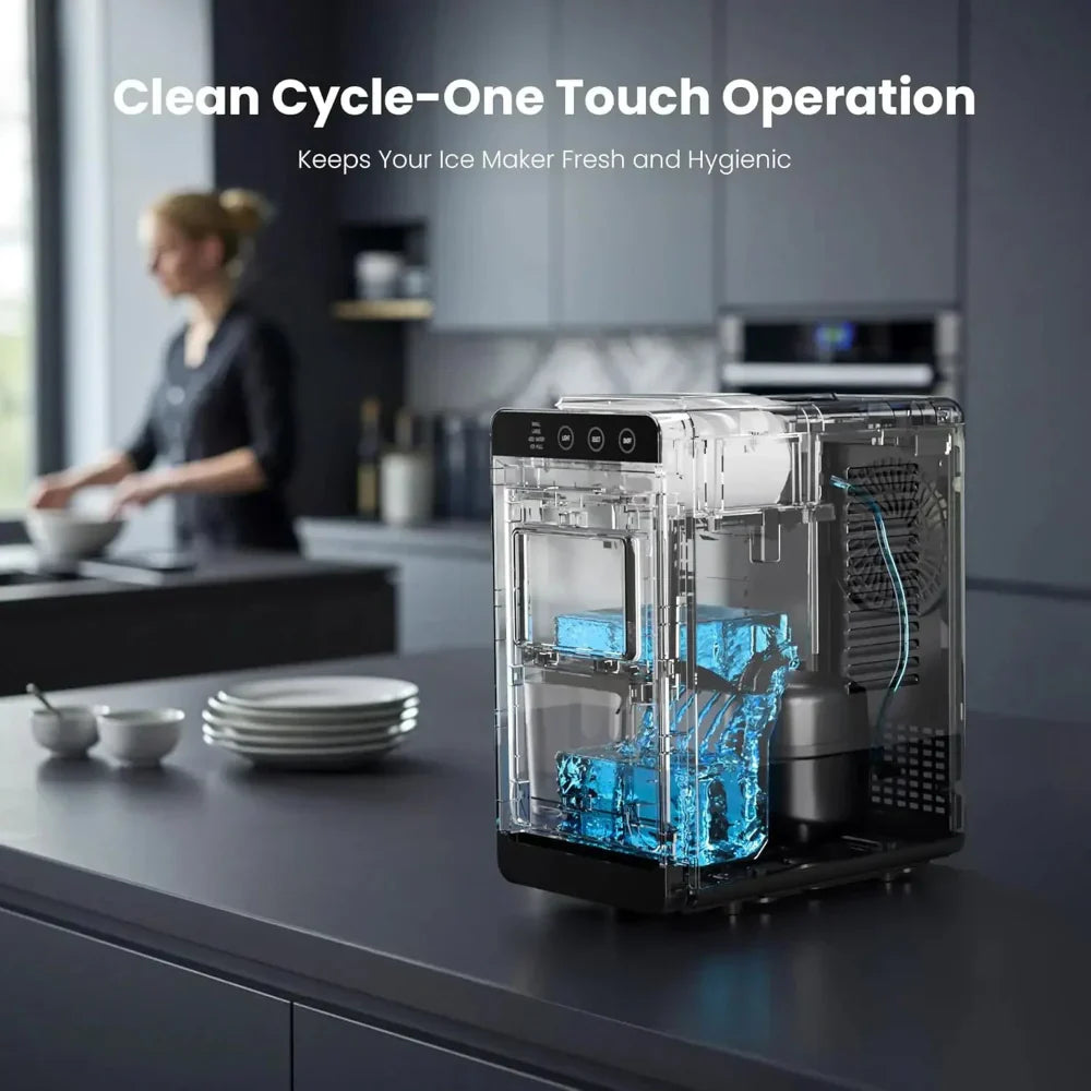 Compact Portable Ice Maker For Countertop Use At Home Or Office