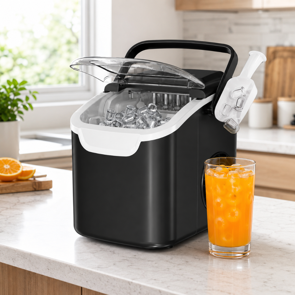 Portable Ice Maker For Countertops With Fast Ice Production