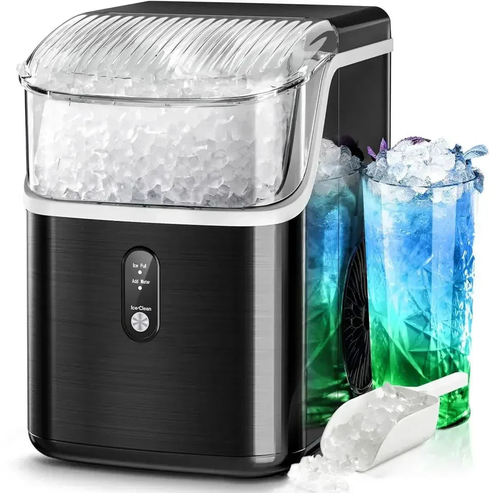 Portable Nugget Ice Maker For Countertop With Quick Chewable Ice