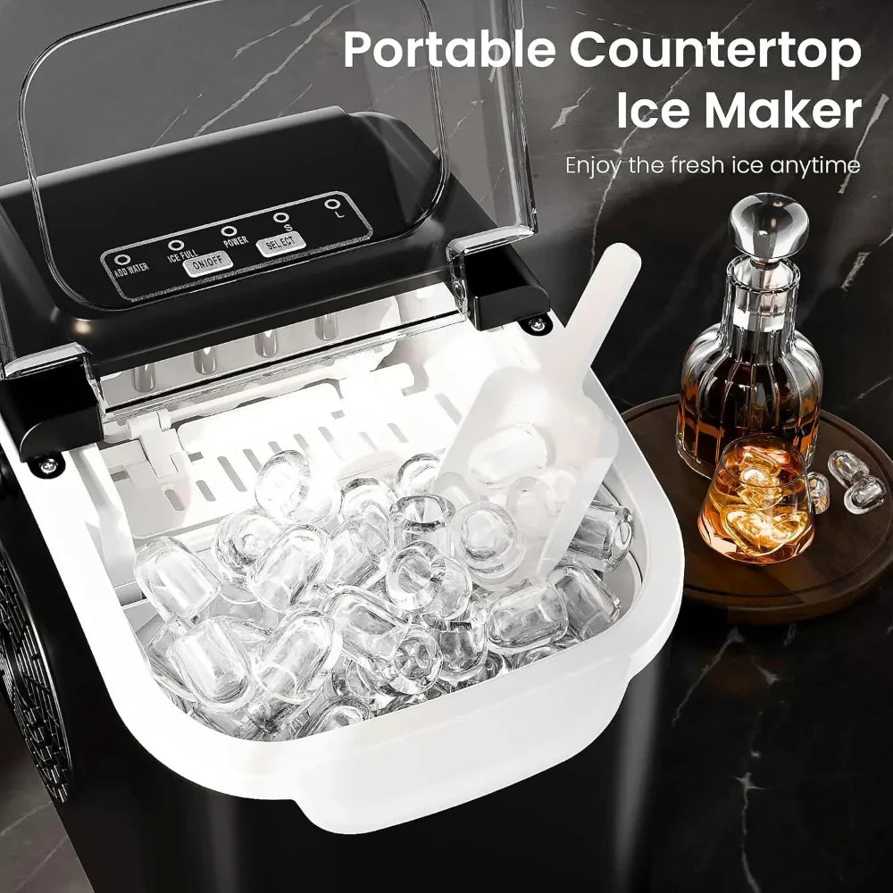 Nugget Ice Maker Countertop Portable Compact Kitchen Appliance
