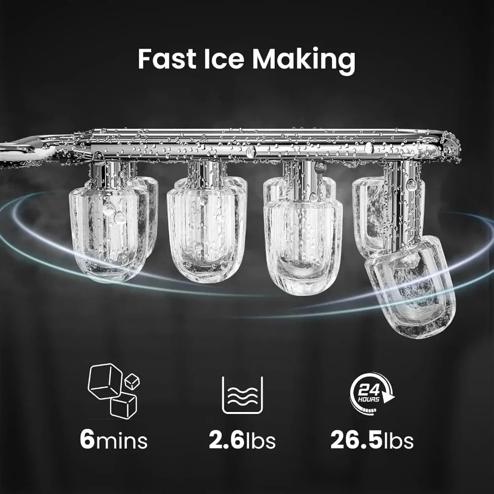 Nugget Ice Maker Countertop Portable Compact Kitchen Appliance