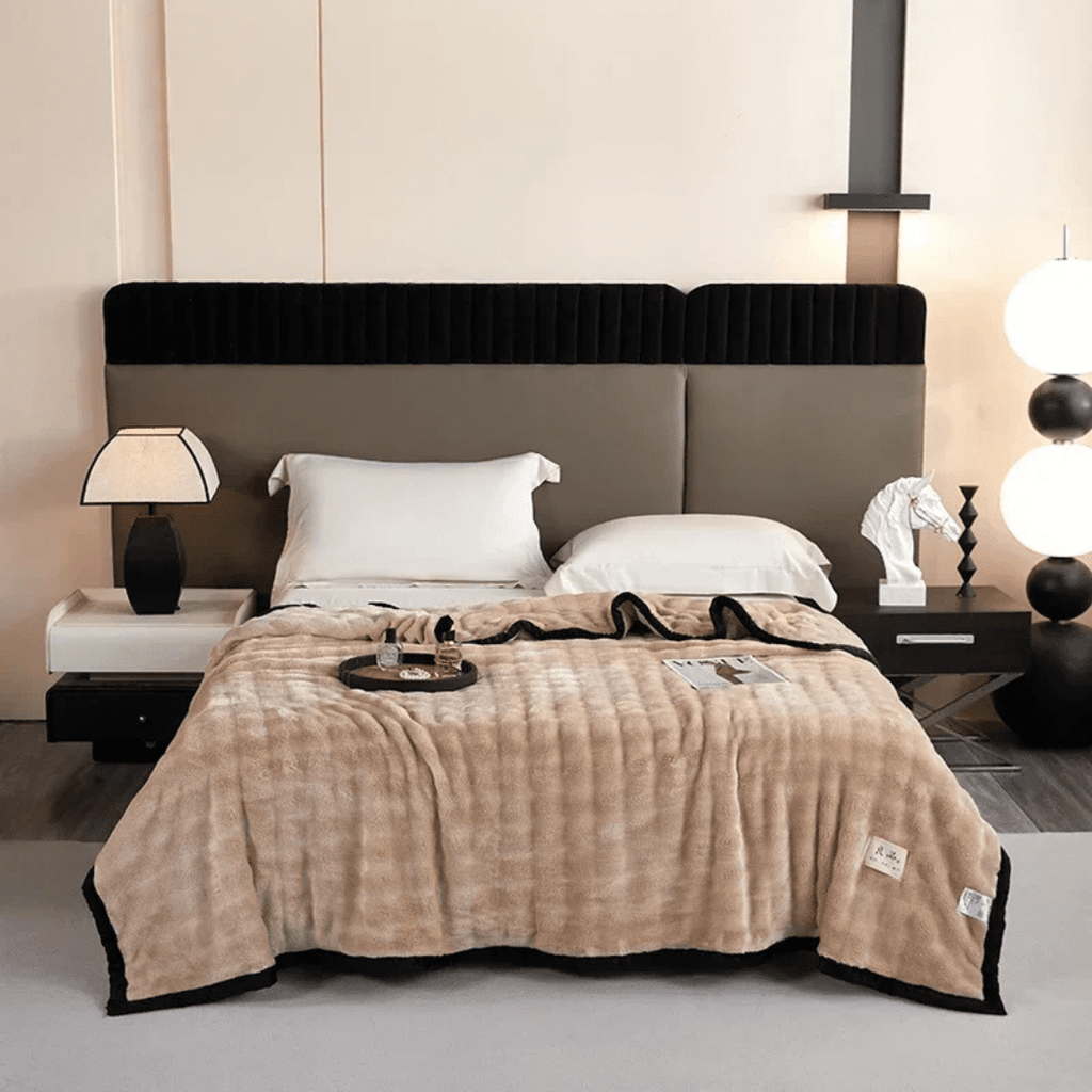 CozyNest doppelseitige Plüsch-Fleece-Decke für Wärme und Weichheit
