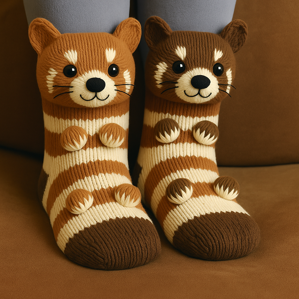 Animal-Themed 3D House Socks For Everyday Cozy Design