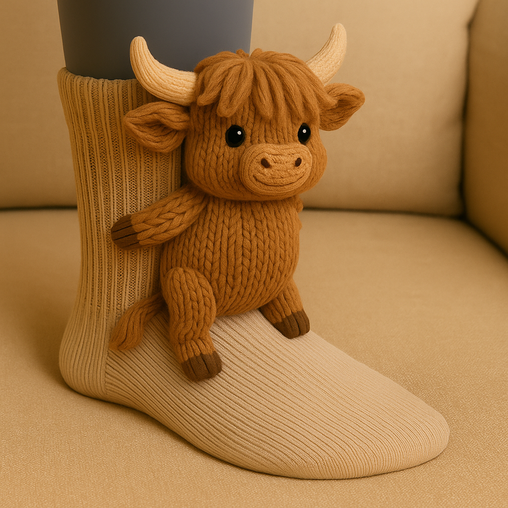 Animal-Themed 3D House Socks For Everyday Cozy Design