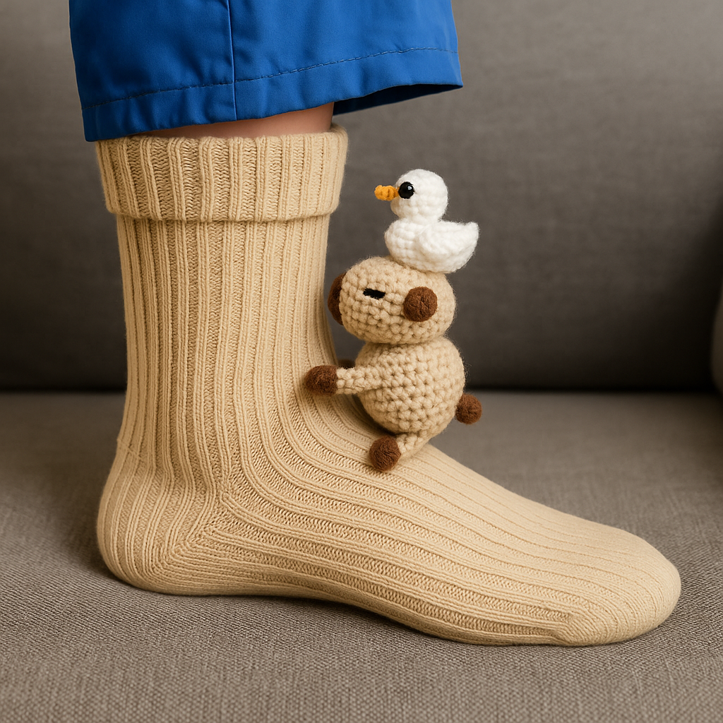 Animal-Themed 3D House Socks For Everyday Cozy Design
