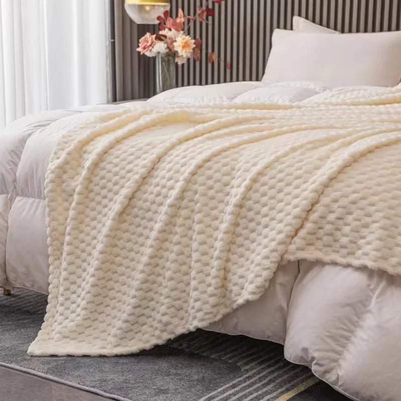 Coperta Accogliente Velvet Haven con Morbido Motivo a Quadri