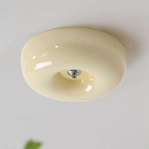 Stropní lampa Swirl ze skla s kovovým rámem, stmívatelná LED, bílá, kávová, béžová, 32, 40, 46 cm