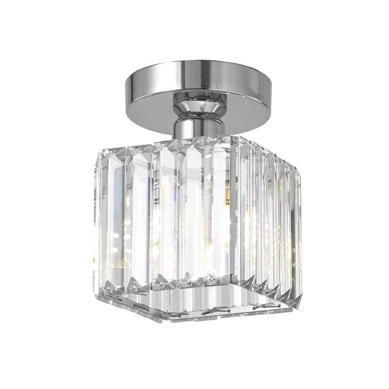 Crystal Ceiling Light E27, Surface Mounted, Modern Hall and Living Room