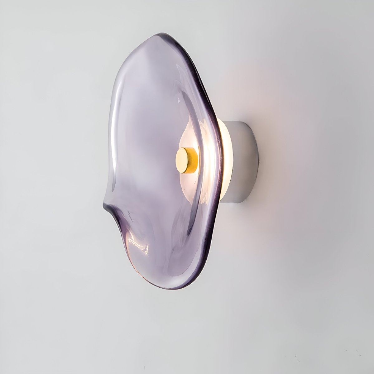 LED-Wandleuchte mit gebogenem Glas im Japandi-Stil, 1-flammige Leuchte | Rosalyssa