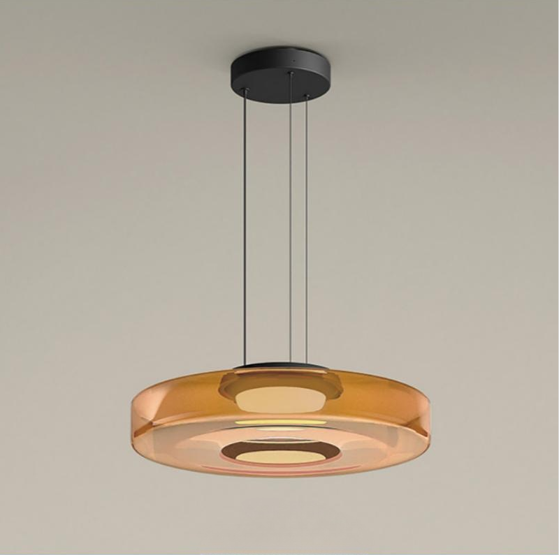 Bauhaus glazen hanglamp voor keuken en eetgedeeltes
