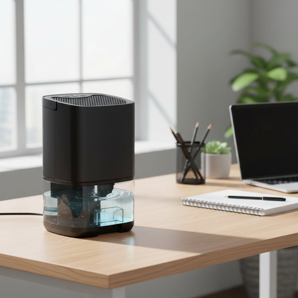 AeroGlow Compact Portable Dehumidifier With Colored Ambient Light