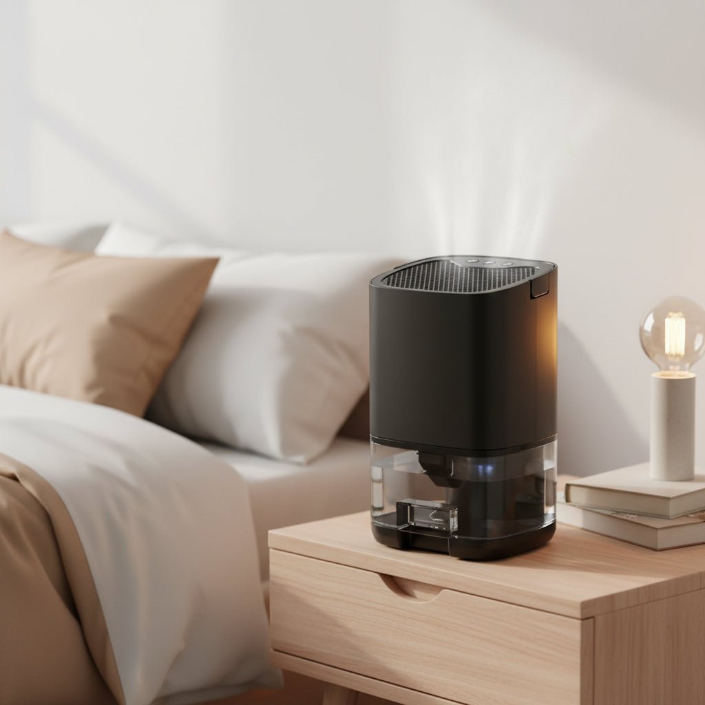 AeroGlow Compact Portable Dehumidifier With Colored Ambient Light
