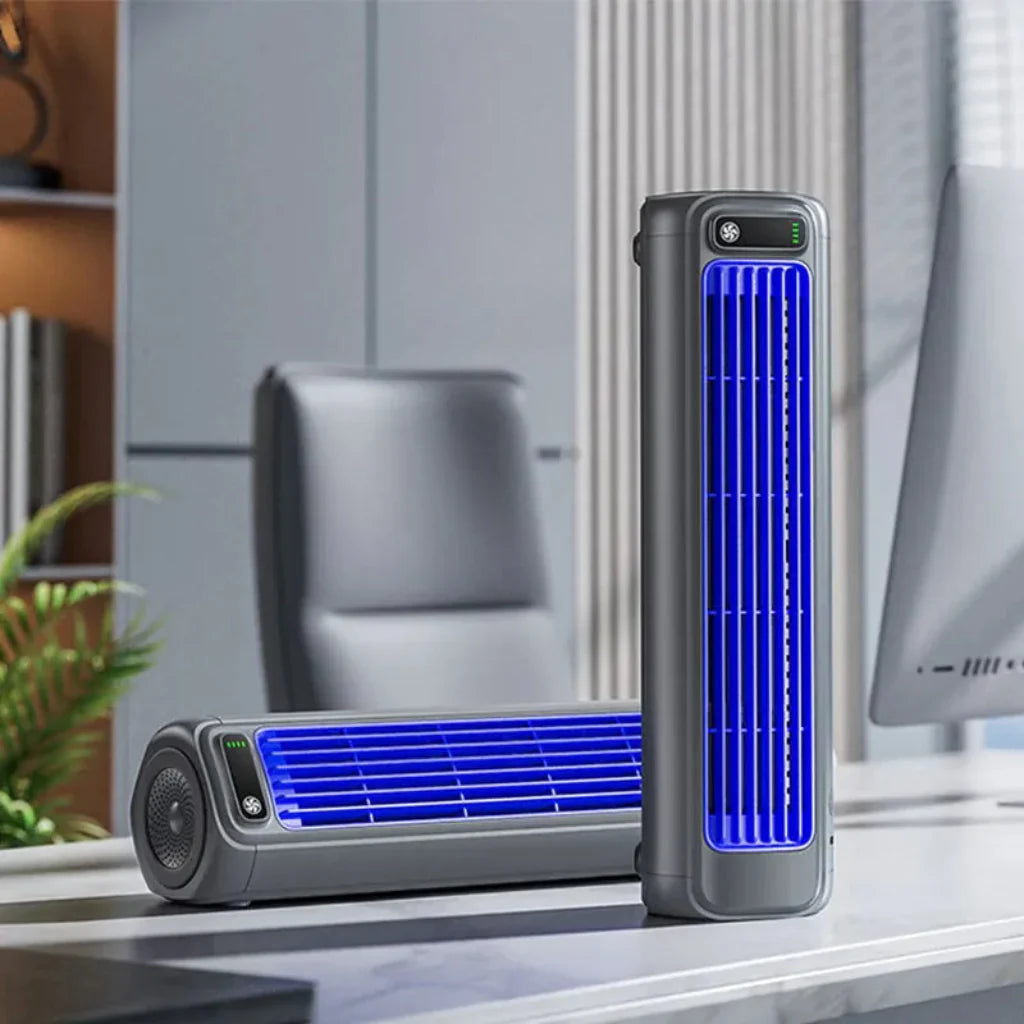 Desktop Tower Fan Portable Quiet Air Circulator For Small Spaces