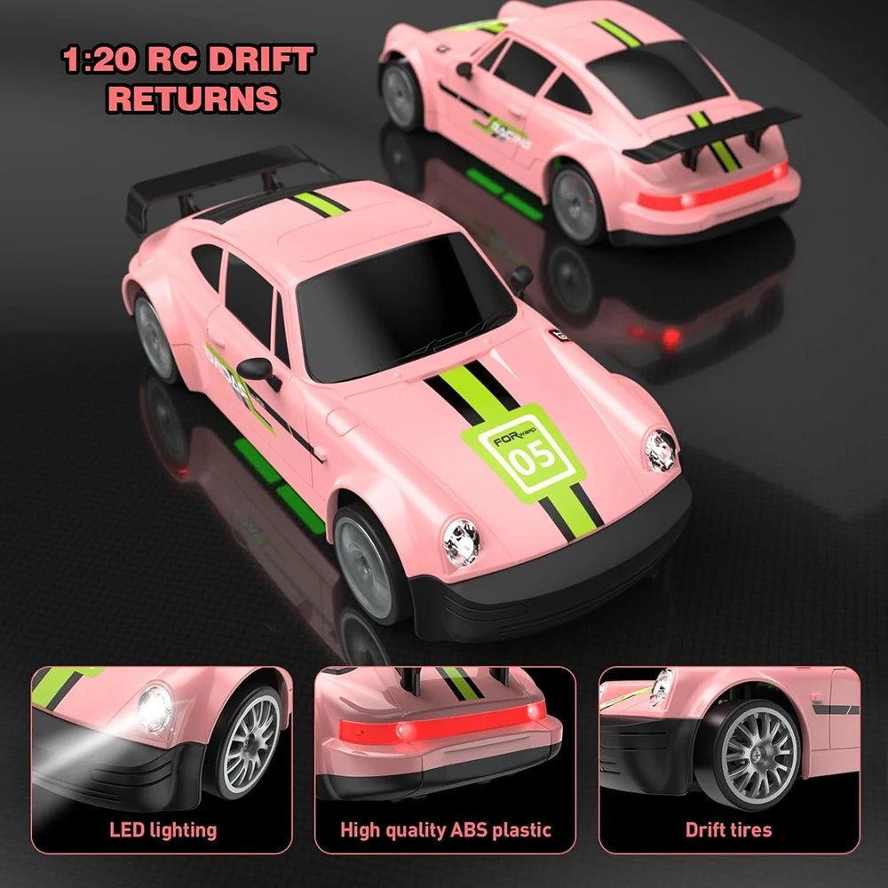 DriftNova 1:20 Voiture RC Drift 4WD Haute Vitesse avec Éclairage LED