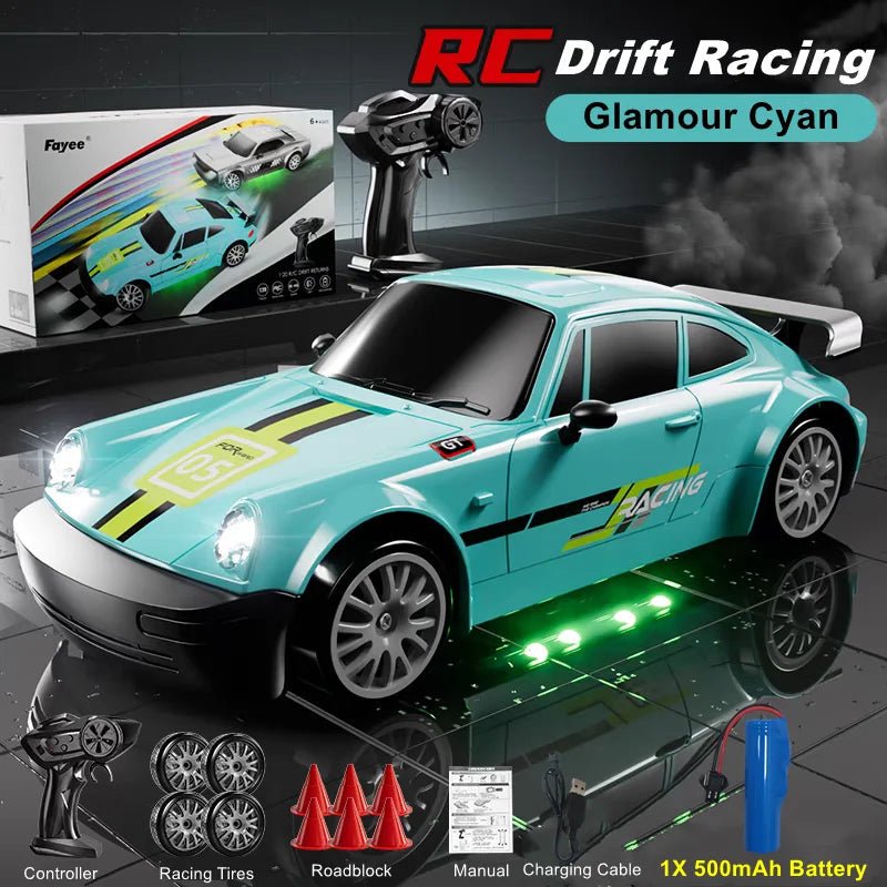 DriftNova 1:20 Voiture RC Drift 4WD Haute Vitesse avec Éclairage LED