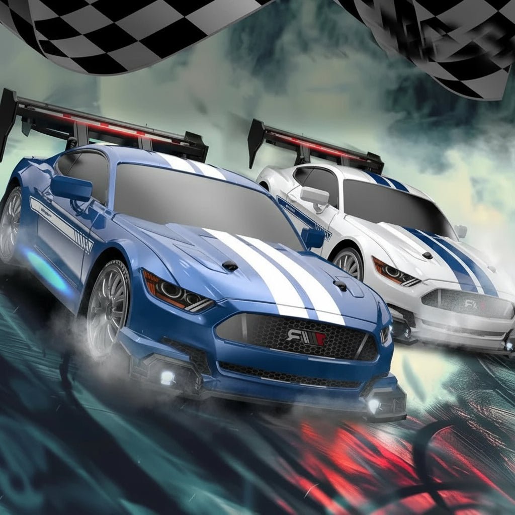 DriftNova רכב דריפט שלט 4X4 עם צמיגים חלקים במיוחד לדריפטים חלקים