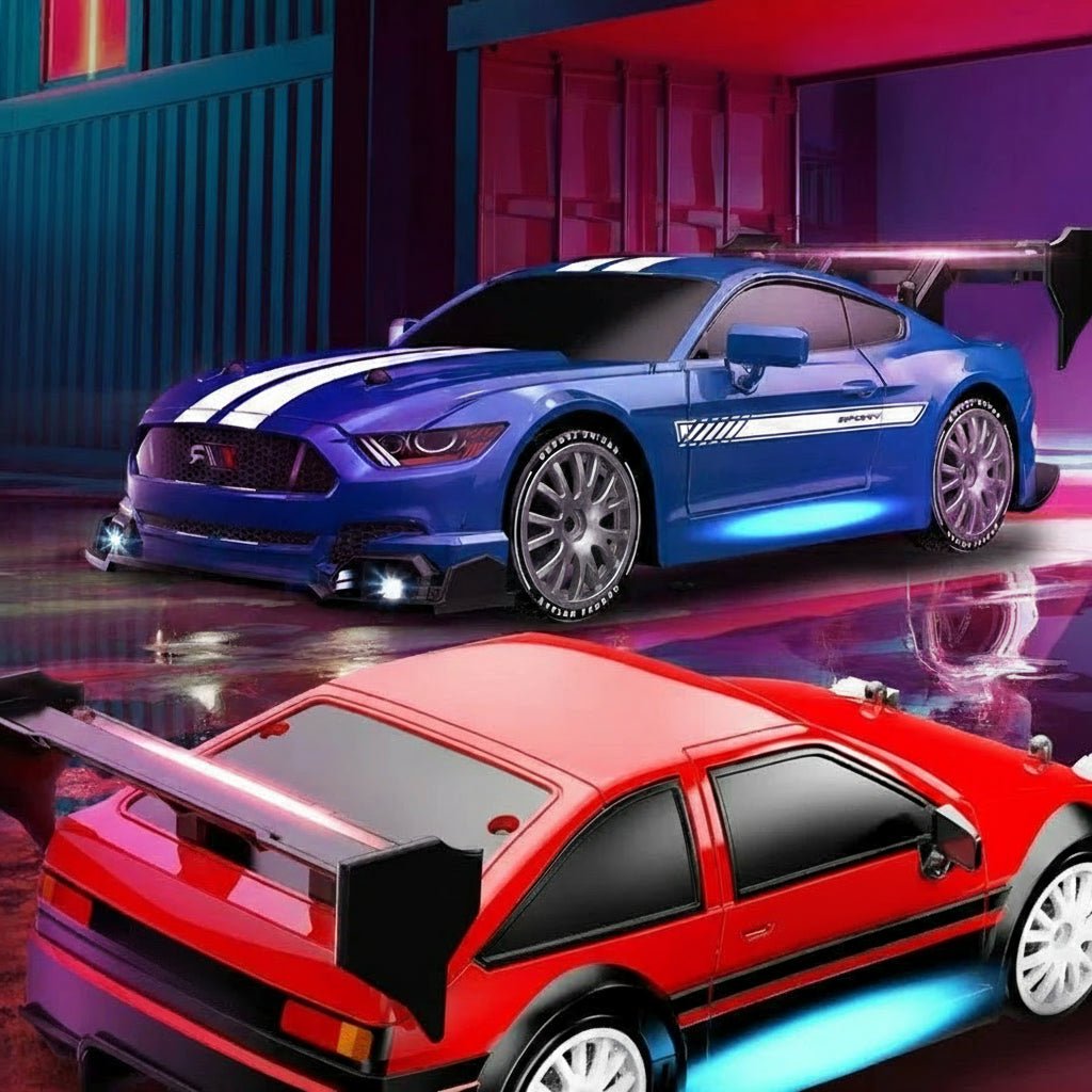 DriftNova רכב דריפט שלט 4X4 עם צמיגים חלקים במיוחד לדריפטים חלקים
