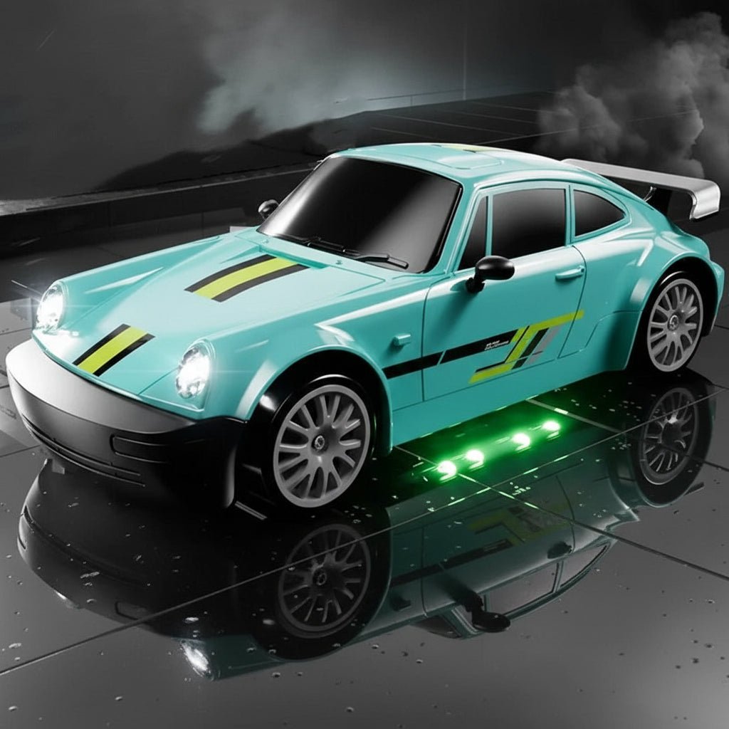 AeroPulse 1:24 Hochgeschwindigkeits 4WD RC Drift-Auto mit LED-Beleuchtung und Doppelreifen