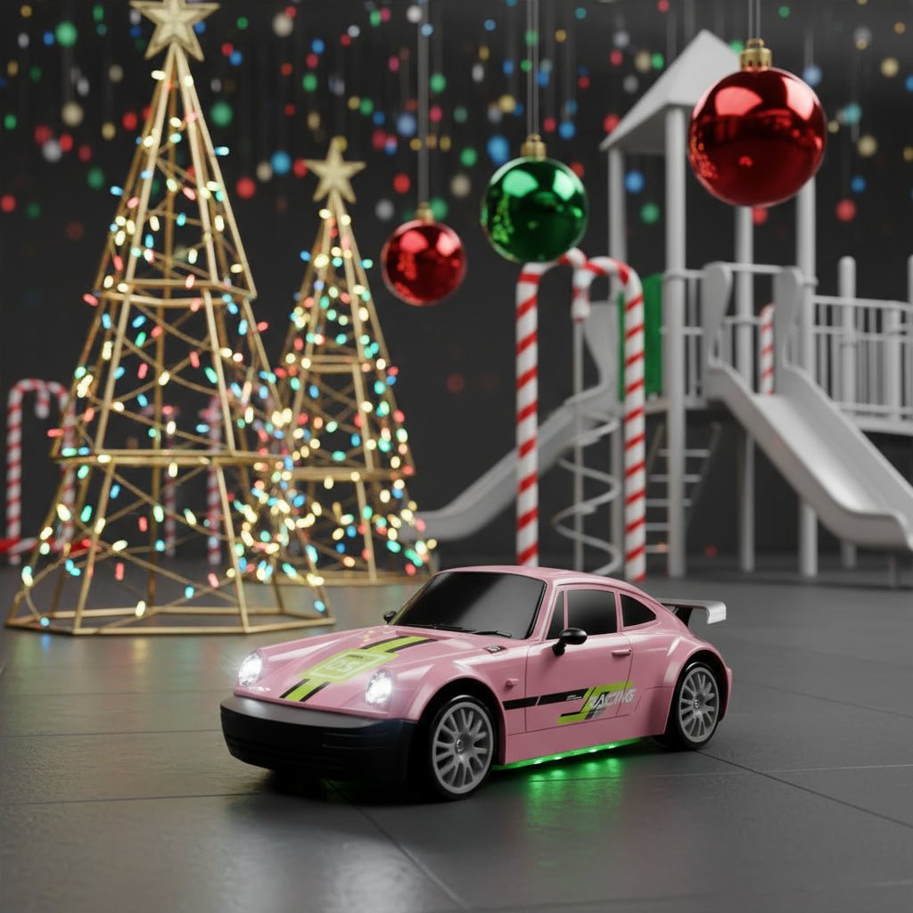 AeroPulse 1:24 Hochgeschwindigkeits 4WD RC Drift-Auto mit LED-Beleuchtung und Doppelreifen