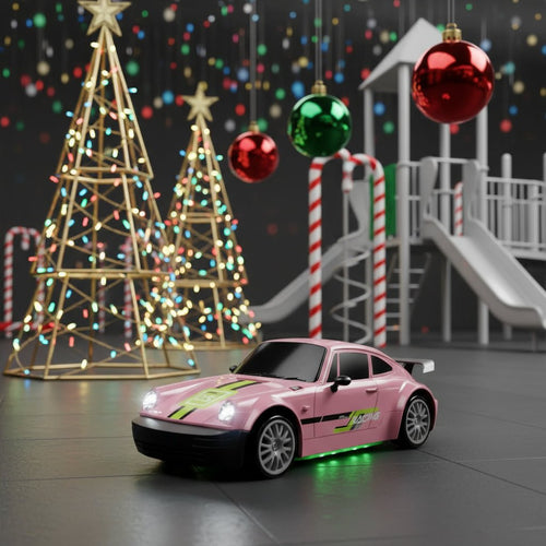 AeroPulse 1:24 High-Speed 4WD RC Drift Car With LED Lighting And Dual Tires