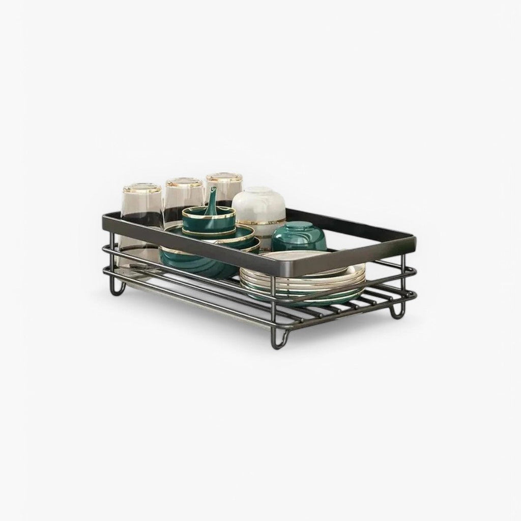 AeroFlow Edelstahl-Abtropfgestell – platzsparender Küchenorganizer
