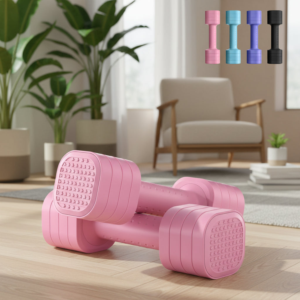 女性用調節可能ダンベル ソフトグリップハンドル付き 家庭用トレーニングに最適
